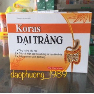 KORAS ĐẠI TRÀNG - ổn định hệ tiêu hoá, hỗ trợ cho người bị đại tràng