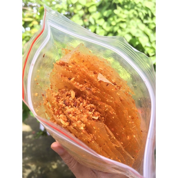 SET 5 TÚI zip bánh tráng -Bánh tráng sa tế tỏi ruốc