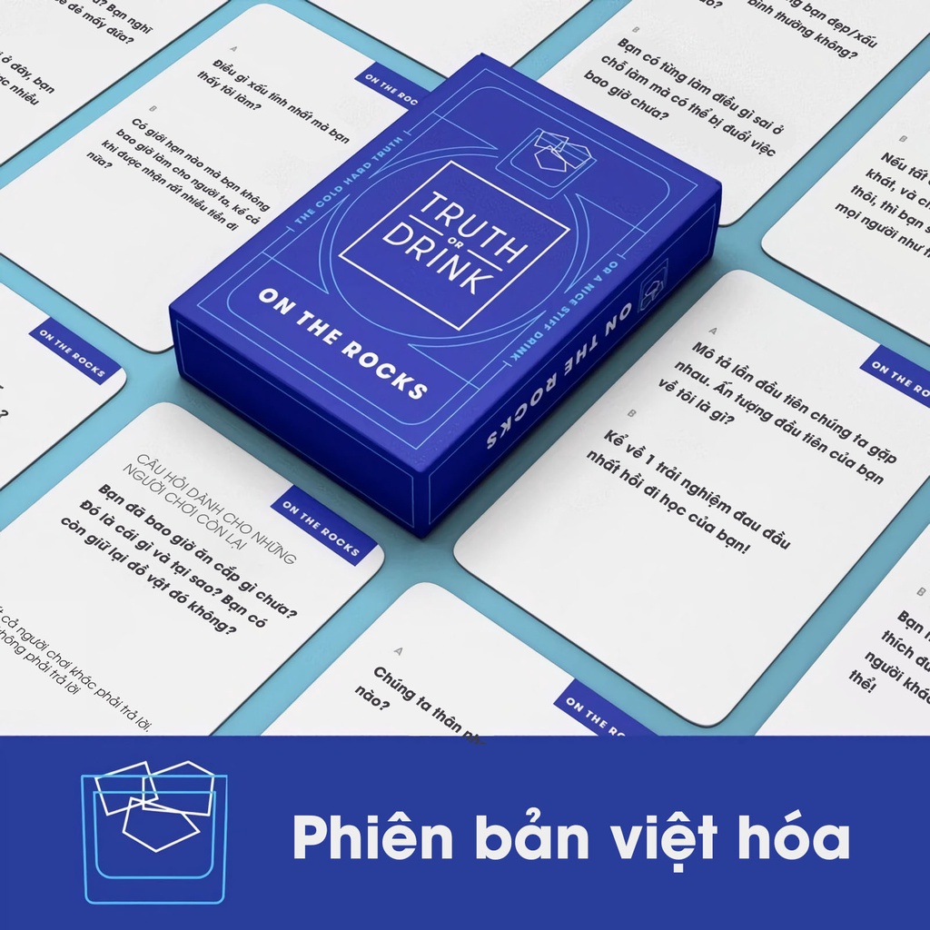 Bộ Bài Drinking Game Truth Or Drink On The Rocks 55 Lá Bài Tạo Cơ Hội Tìm Hiểu Gắn Kết Tình Bạn OTROCK