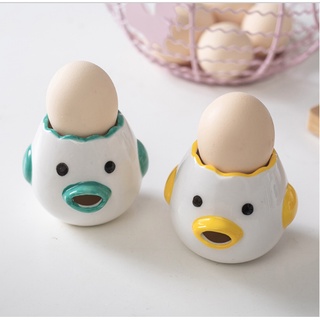 Dụng cụ tách lòng trắng trứng,  bằng sứ sạch sẽ  - cute hết nấc