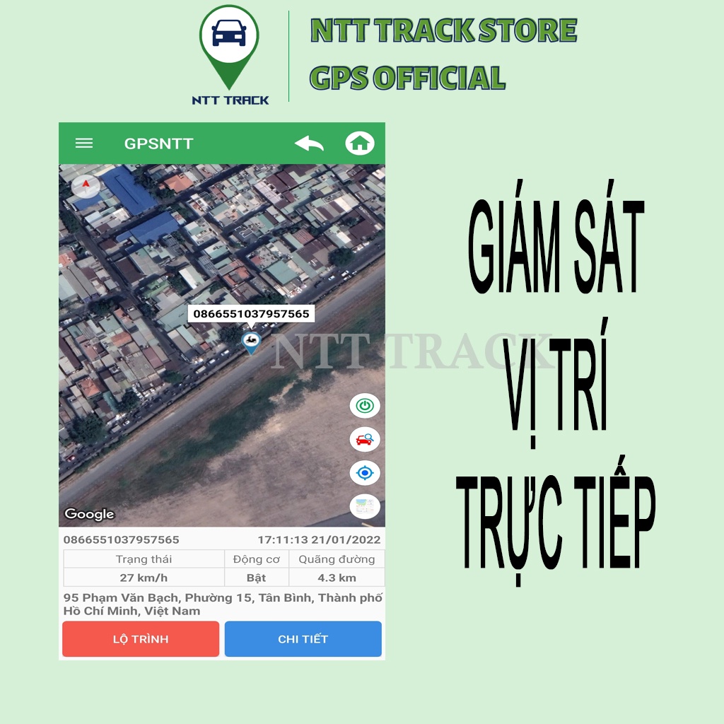 Thiết bị định vị xe máy kèm rơ le tắt máy NTT Track A8 Pro bảo hành 12 tháng