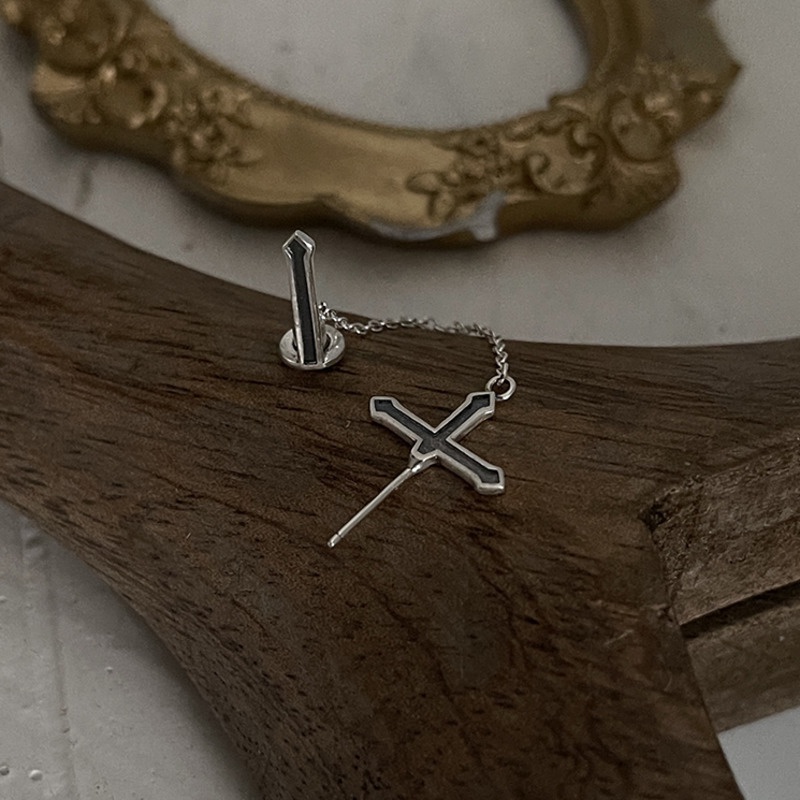 Bông Tai Hình Thánh Giá Cá Tính Dành Cho Nam Và Nữ