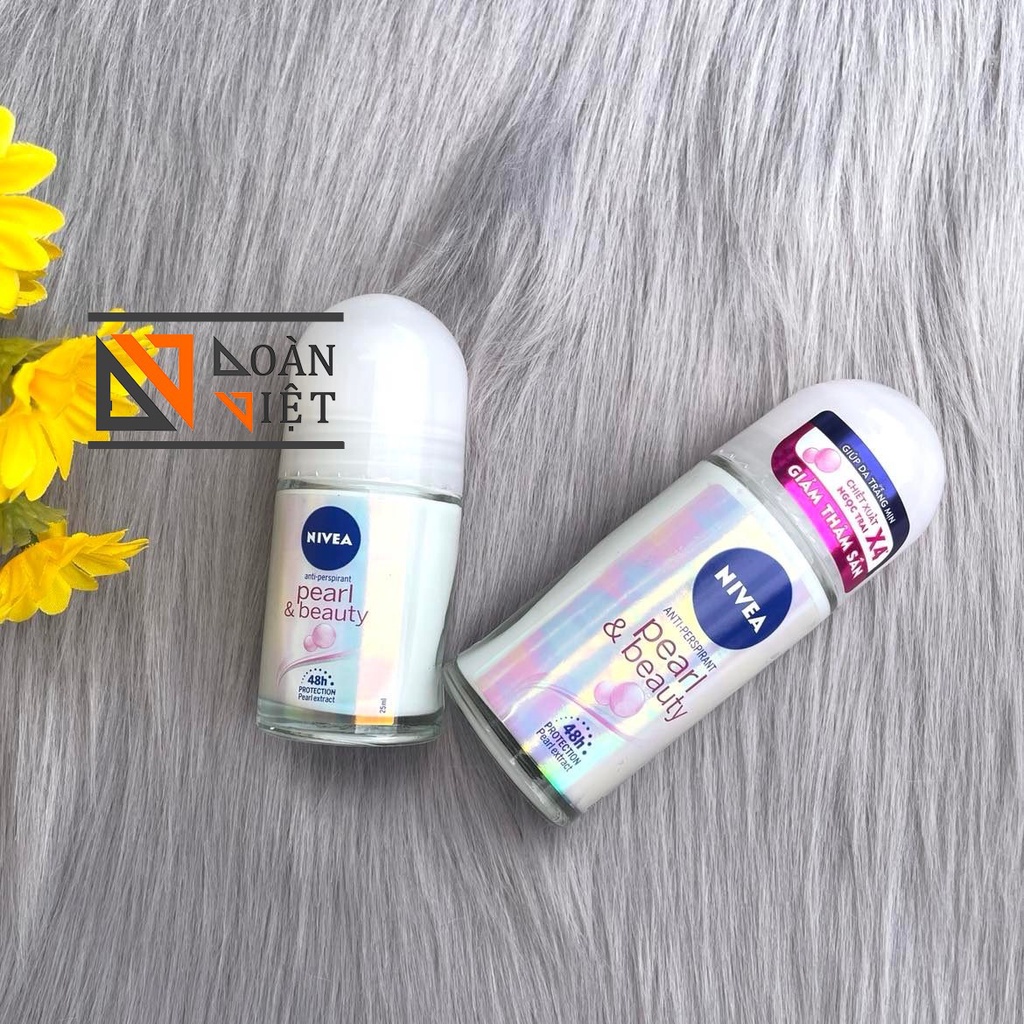 [Set 2 chai] LĂN NÁCH KHỬ MÙI NỮ Nivea-Giảm tiết mồ hôi, không làm ố vàng áo, làm trắng da. Mùi hương nhẹ nhàng quyến rũ