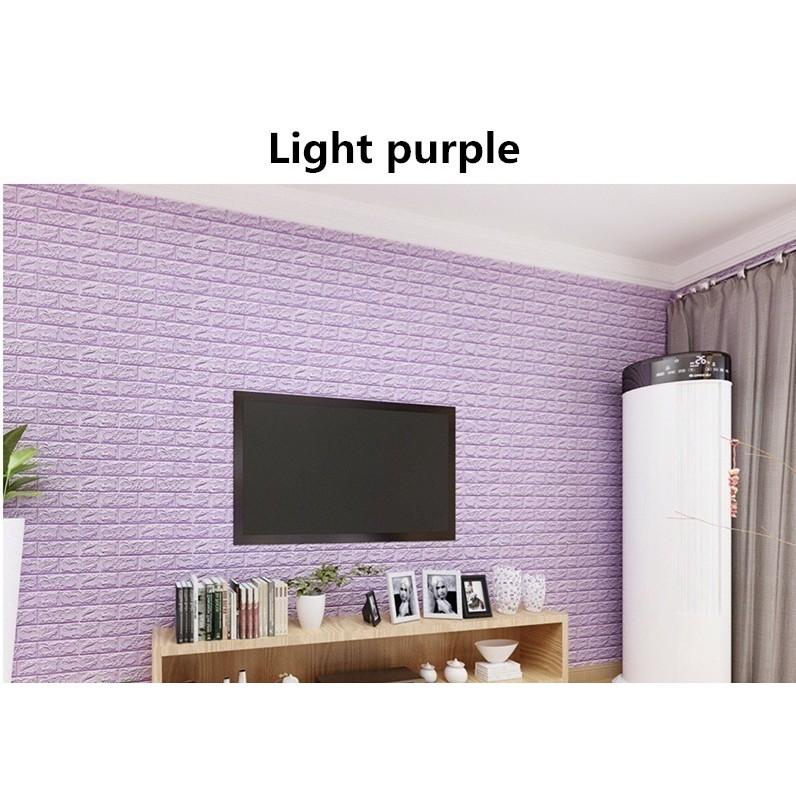 Giấy Dán Tường Giả Gạch 3D Cỡ 60 * 30Cm