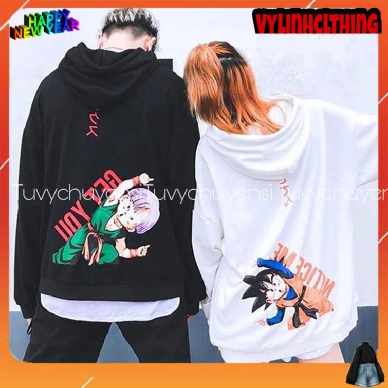 Áo hoodie nam TUVY hoodie nỉ DRAGONBALL unisex form âu cực ấm MS03 in 5D