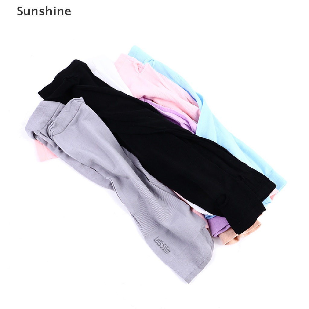 Găng Cánh Tay Chống Nắng / Tia Uv / Chống Trượt Bằng Vải Lụa Mát Dùng Khi Lái Xe