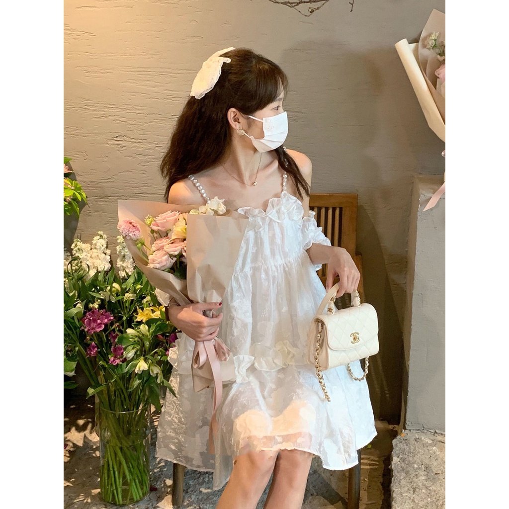 Đầm Công Chúa Hai Dây Dáng Rộng Phong Cách Pháp Thời Trang Mùa Hè 2022