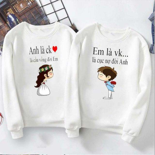 áo đôi thu đông cô dâu chú rể