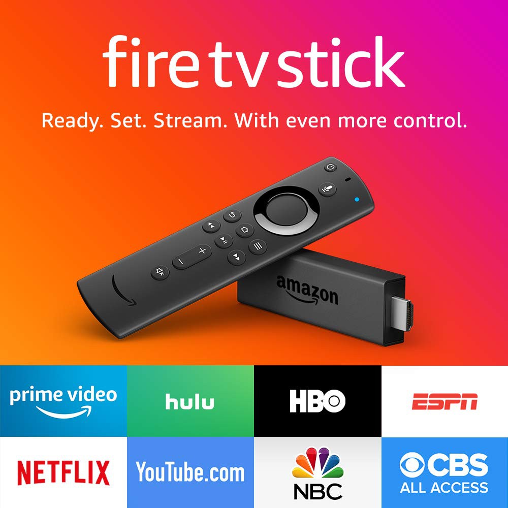 Amazon Fire TV Stick - Thiết bị trình chiếu TV kèm Điều khiển giọng nói Alexa