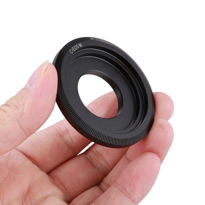 Black C-Mount Cine Movie lens For Canon EOS M M2 M3 Camera Lens Adapter Ring CCTV lens C-EOS M