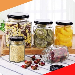 Combo hũ thủy tinh vuông - Hũ thủy tinh lục giác