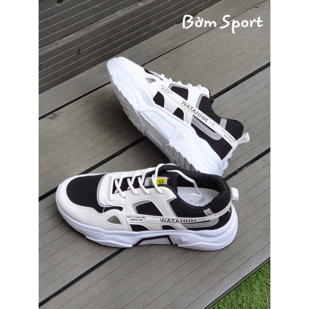 Giày thể thao nam nữ phản quang WATAHHH tăng chiều cao Hàn Quốc rẻ đẹp 2020 BOM - 015-028 | BigBuy360 - bigbuy360.vn