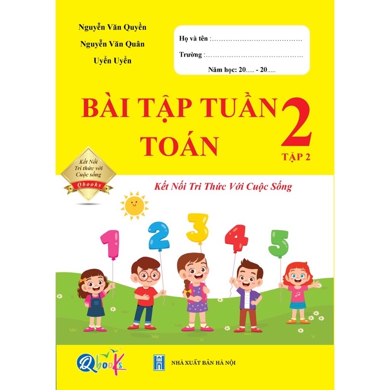 Sách - Trọn Bộ Bài Tập Tuần, Đề Kiểm Tra Toán và Tiếng Việt Lớp 2 - Kết Nối - Cả năm học (8 quyển)