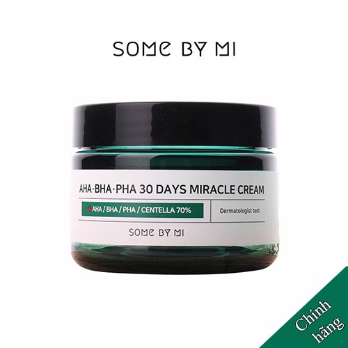 Kem Dưỡng Giảm Mụn Some By Mi AHA-BHA-PHA 30 Days Miracle cream 60g