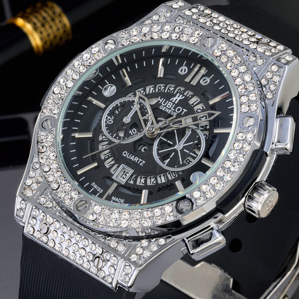 Đồng hồ nam nữ Hublot - đồng hồ unisex cặp đôi dây cao su có bảo hành 12tháng - Shop450 | BigBuy360 - bigbuy360.vn