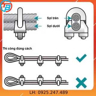 Ốc Siết Cáp 5ly Cóc Kẹp Dây Cáp 5ly - capthepsaigon