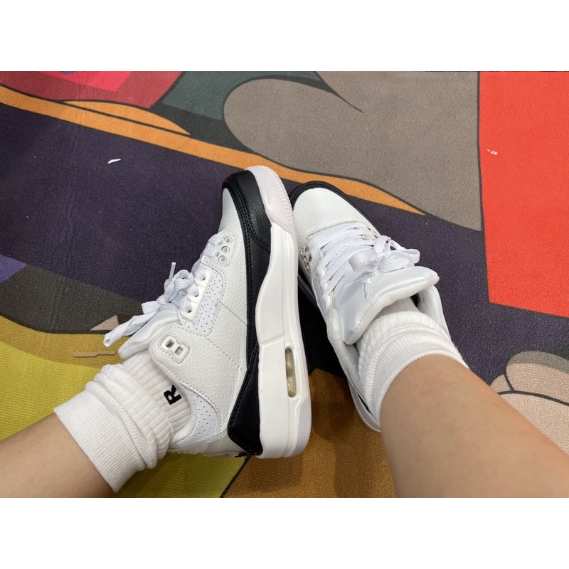 GIÀY JD3 BÓNG RỔ WHITE BLACK TRẮNG ĐEN SC