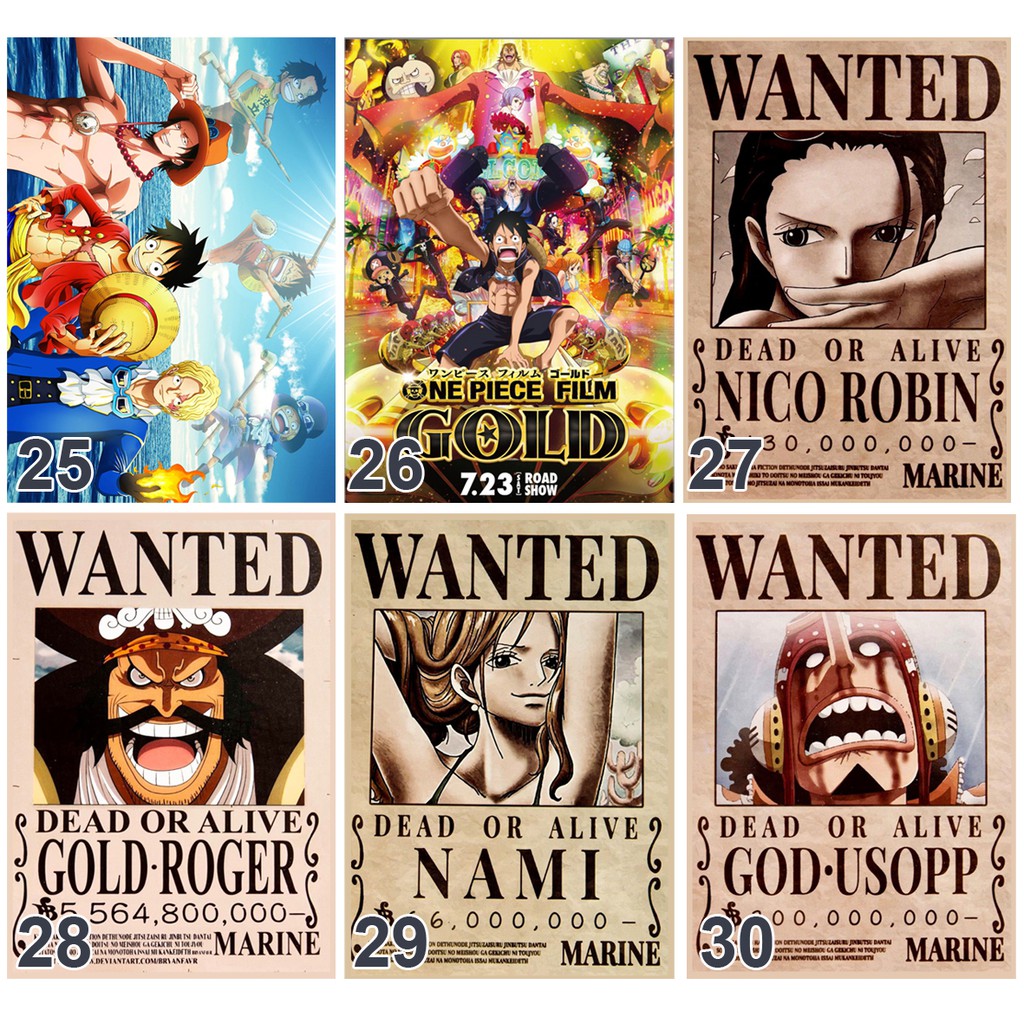 Poster / Tranh dán tường anime One Piece - Truy tìm kho báu