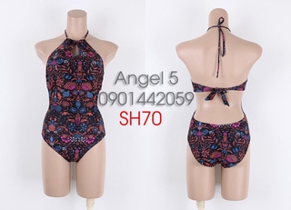 Monokini yếm hoa SH70
