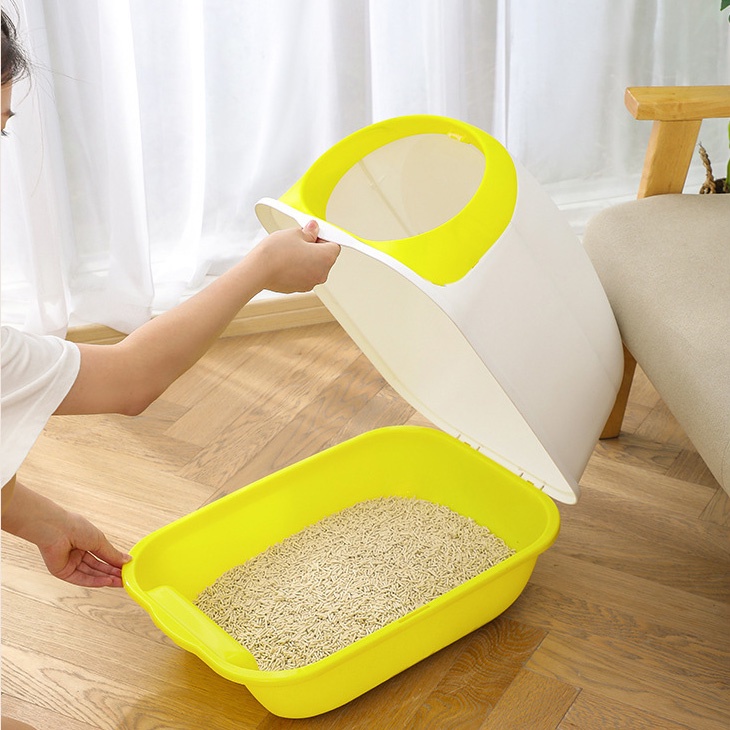 Nhà Vệ Sinh Khép Kín 1 Cửa Cho Mèo Happy Cat Tháo Lắp Dễ Dàng NVS5037 MIAOCAT