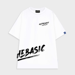 Áo thun 100% cotton, form rộng local brand All The Basic - Brushing Tee - Trắng