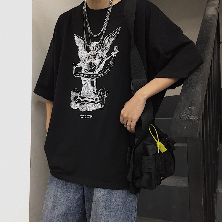 Áo thun tay lỡ form rộng unisex HM1986 3149