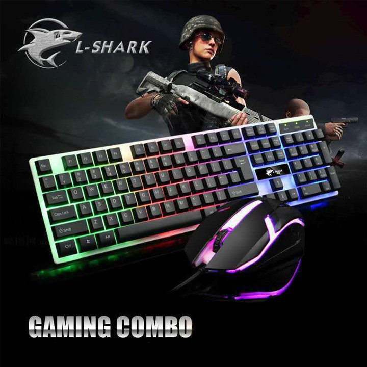 Bộ Bàn Phím Giả Cơ T350 Đèn Led 7 Màu | BigBuy360 - bigbuy360.vn