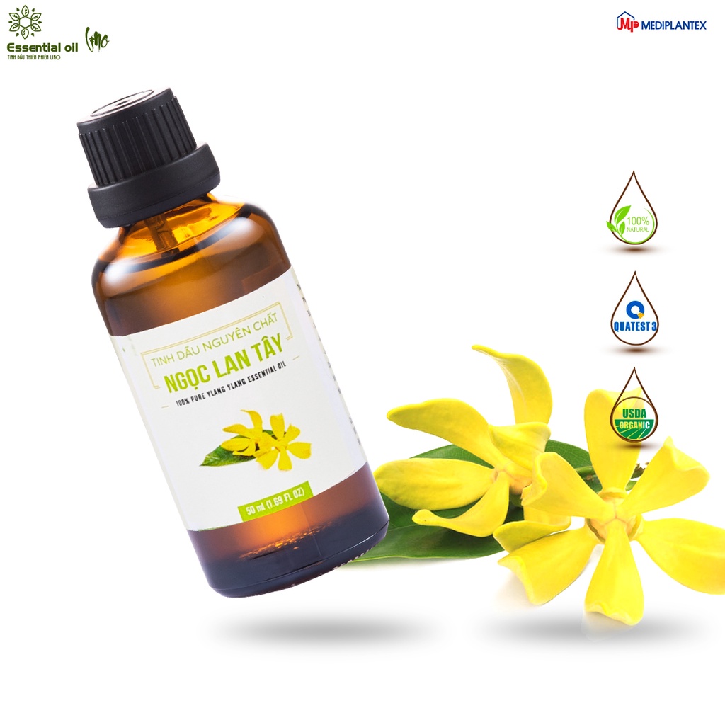 Tinh dầu ngọc lan tây LINO 50ml, tinh dầu thơm phòng, tinh dầu thiên nhiên nguyên chất từ công ty dược Mediplantex
