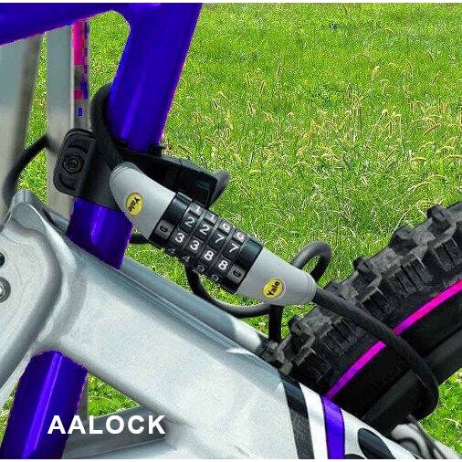 Khóa dây Yale YCCL1/8, cáp dài 120cm- loại khoá số xe đạp cao cấp của Mỹ- NPP AALock