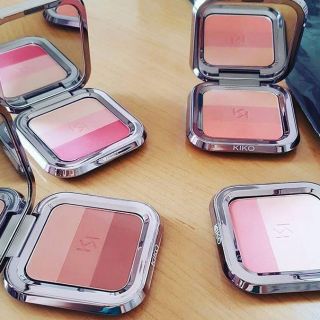 Phấn má hồng KIKO Shade Fusion mix 3 màu siêu iu, siêu xinh