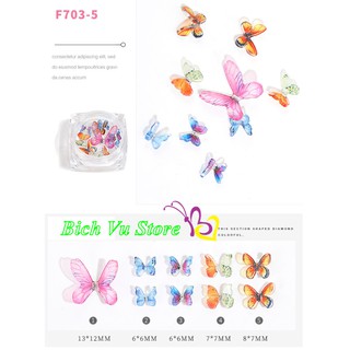 Bướm trang trí móng 3D
