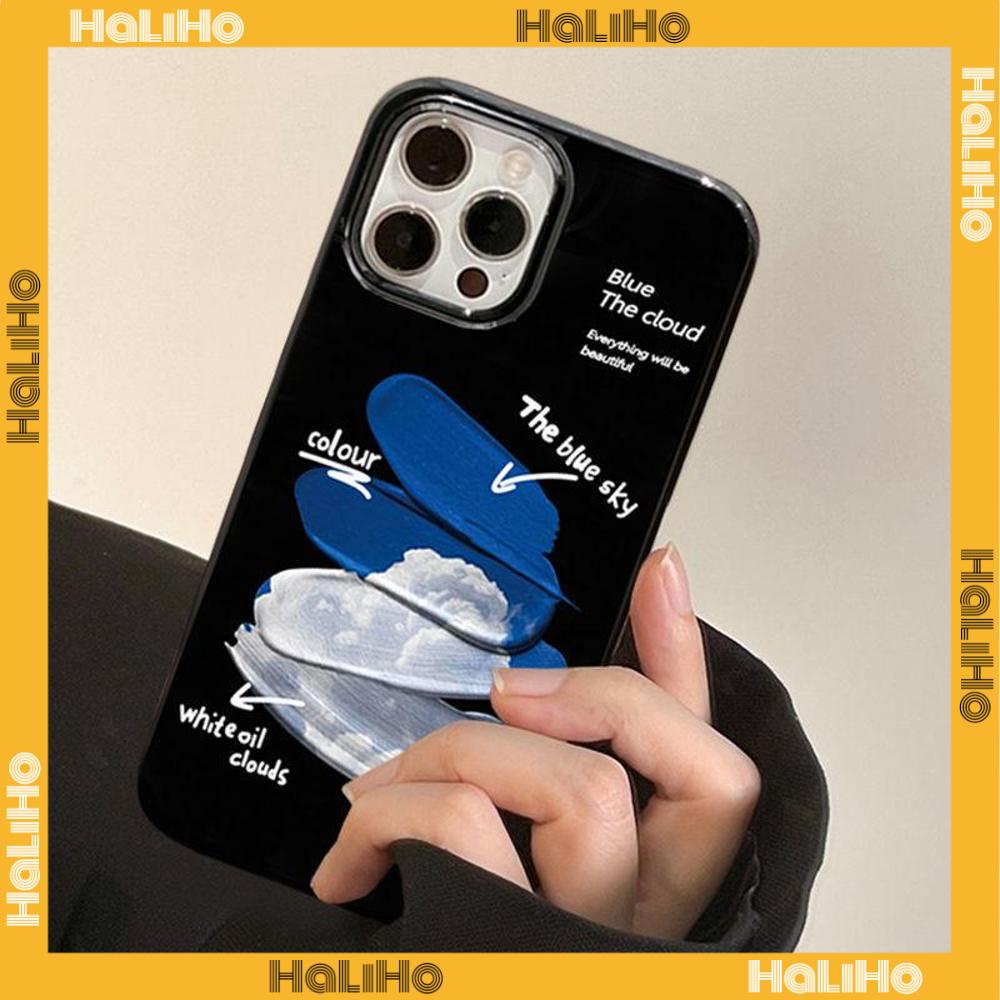 Ốp điện thoại TPU silicone họa tiết đám mây sơn màu thích hợp cho IPHONE 13 PRO MAX 12 PRO MAX 11 PRO MAX 7 PLUS X XR