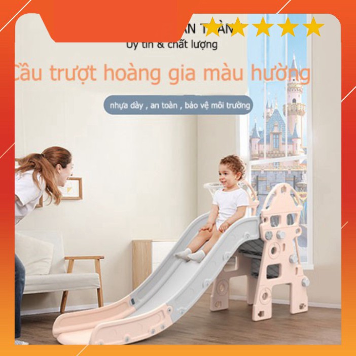 Cầu trượt trẻ em trong gia đình đa chức năng dài 181 cm