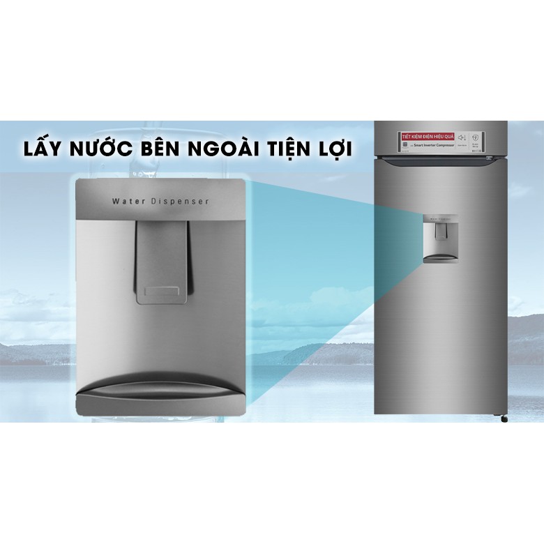 Tủ lạnh LG Inverter 315 lít GN-D315S -Lấy nước bên ngoài, Bảo hành chính hãng 24 tháng, giao hàng miễn phí HCM