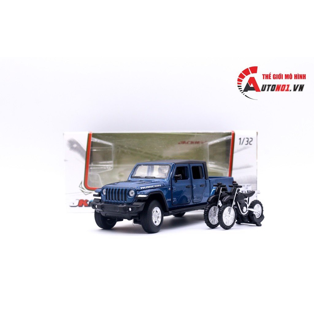 MÔ HÌNH XE BÁN TẢI JEEP RUBICON BLUE 1:32 JACKIEKIM 6787