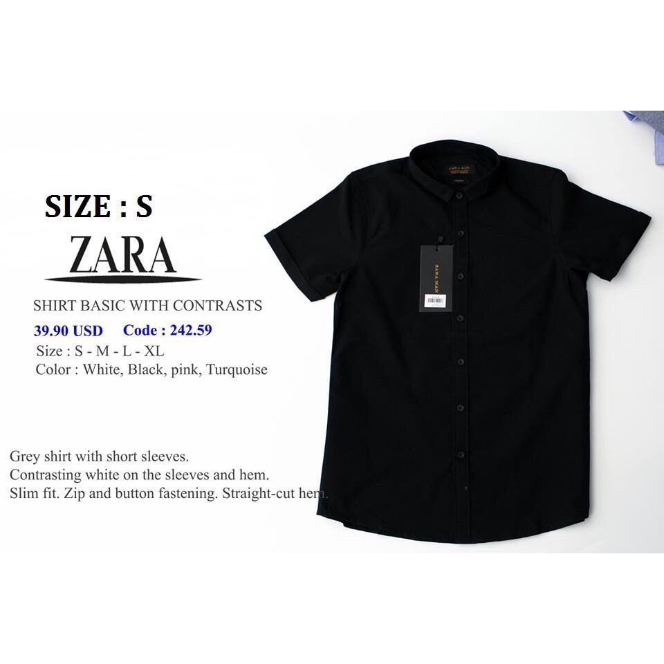 Sơ mi zara ngắn tay cao cấp | BigBuy360 - bigbuy360.vn