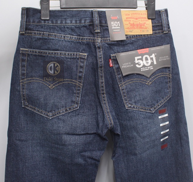 Quần Jean Ống Suông Nam Xanh Đậm SN, Quần Jean Nam Ống Rộng, Vải Không Co Giãn Chính Phẩm Mềm Mịn - DOKI | BigBuy360 - bigbuy360.vn