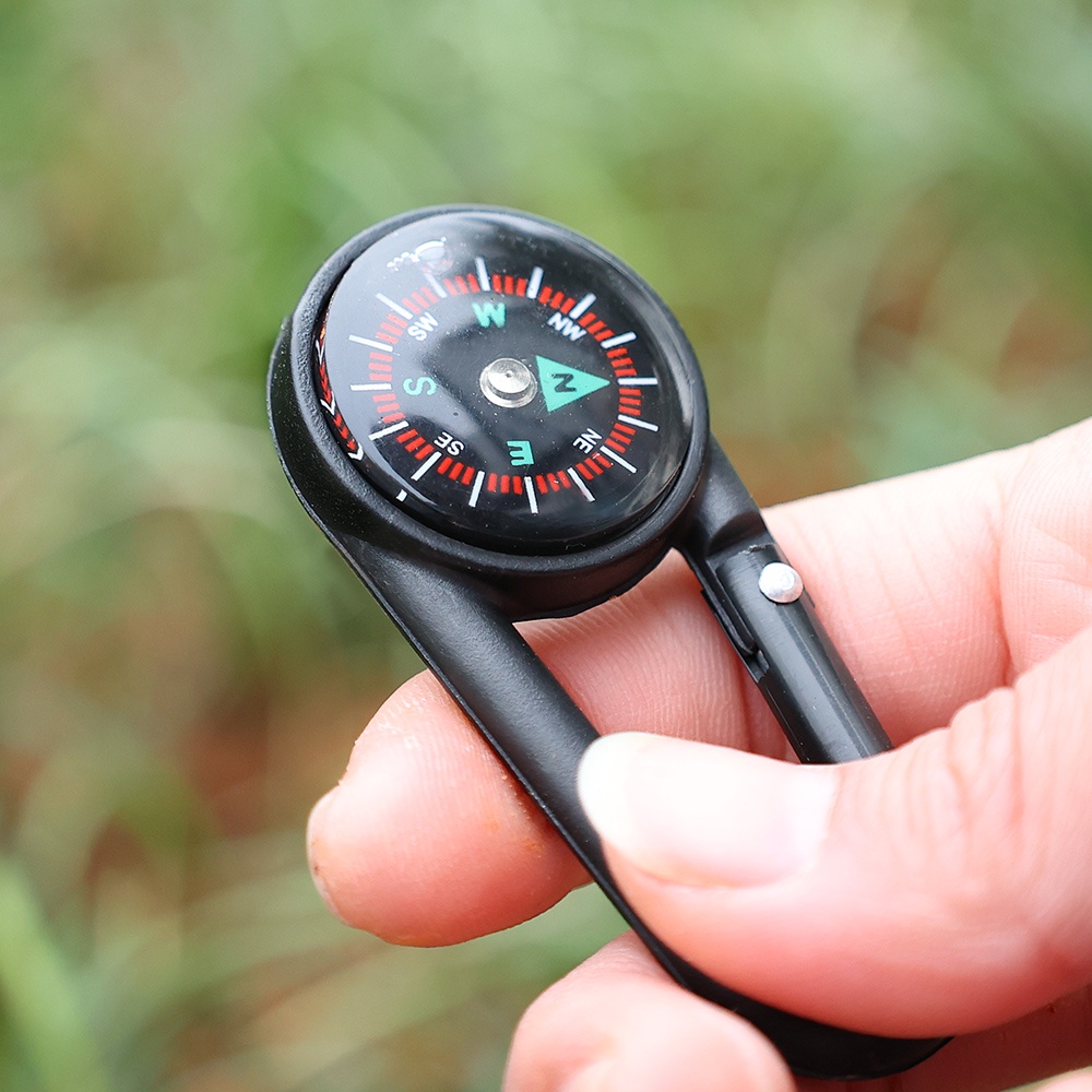 La Bàn Mini 2 Trong 1 Có Móc Khóa Tiện Dụng