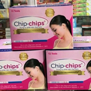 Hộp 12 que thử thai Chip chip phát hiện thai sớm