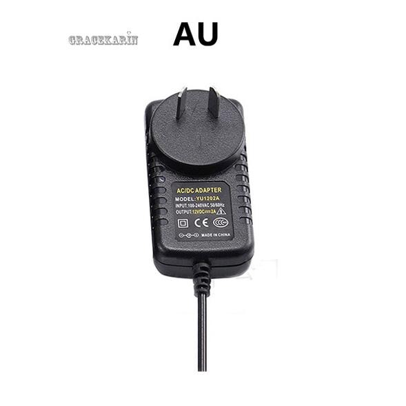 AC Adapter 100-240V 50-60Hz Video Professional Home 2A Circuit Protection 5.5*2.5mm Transformer Black Charging
