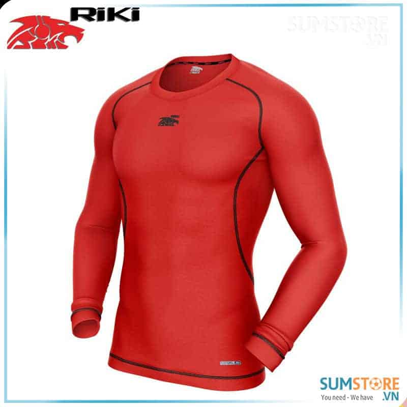 RIKI- Áo Body Lót Giữ Nhiệt Thun Thể Thao Cao Cấp – Đỏ