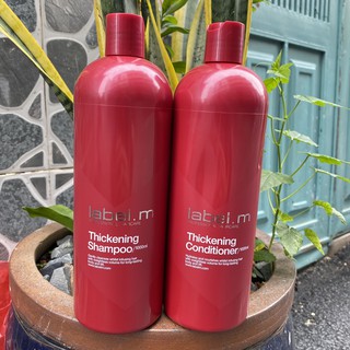Dầu gội xả làm dày và tăng phồng tóc Label.m Thichkening 1000mlx2
