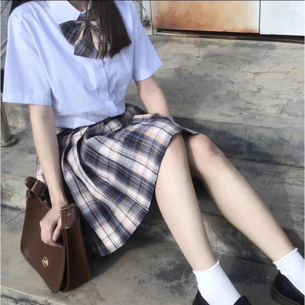 Chân Váy Caro Xếp Ly Dáng Xòe Ulzzang (Ảnh Thật)