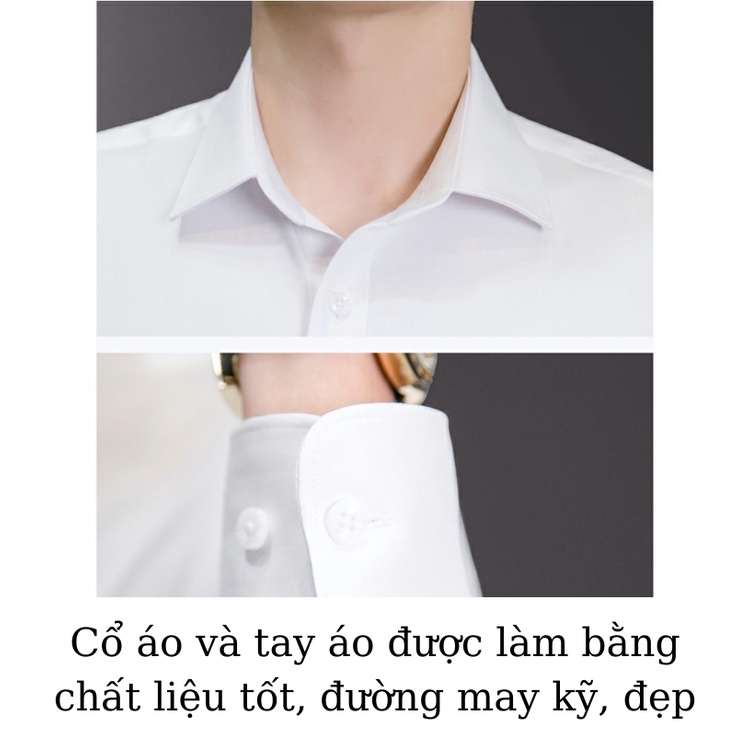 Áo sơ mi nam form body phong cách Hàn Quốc thời trang trẻ trung năng động