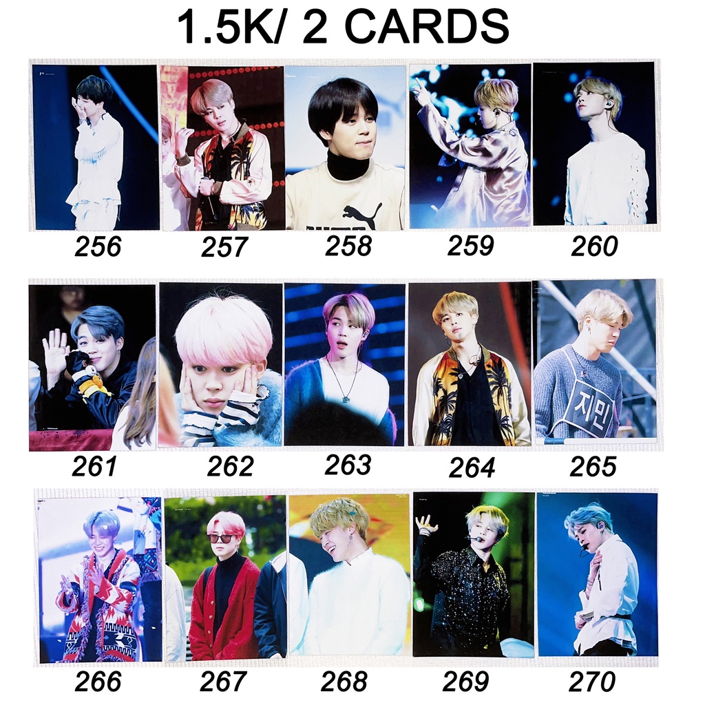 Sale set card JIMIN BTS 2