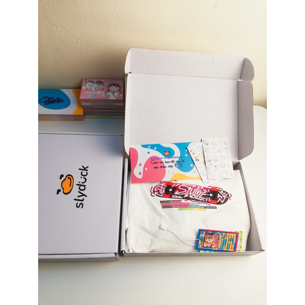 Áo phông Unisex Local Brand - Slyduck.vn On Skateboard T-Shirt áo thun cotton 100% nam nữ form rộng oversize