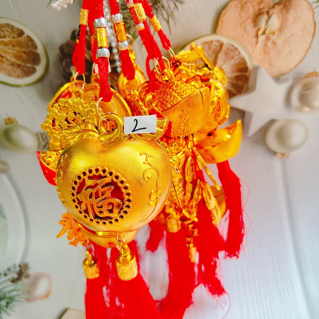 Phụ kiện dây treo cây kiểng ngày tết rước lộc, may mắn vào nhà nhiều mẫu