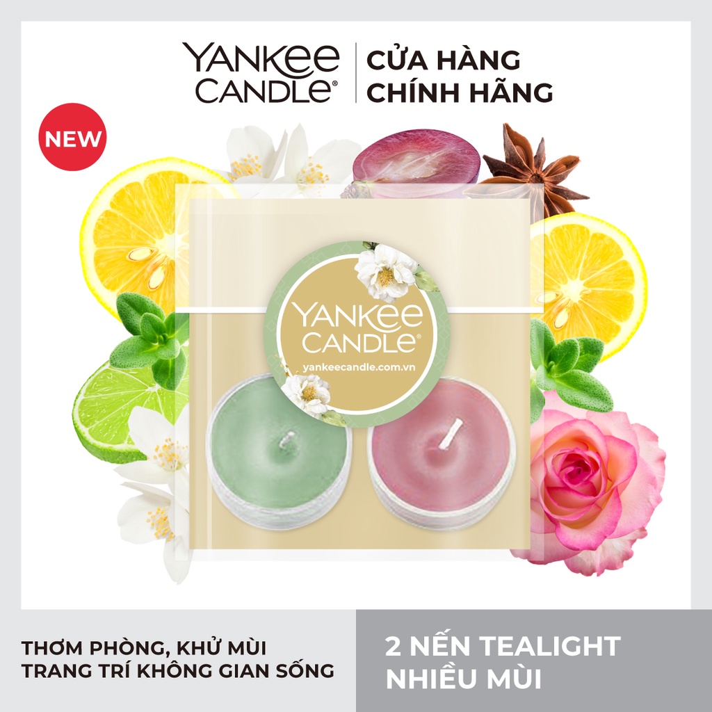 Hộp 2 Nến Tealight Yankee Candle nhiều mùi