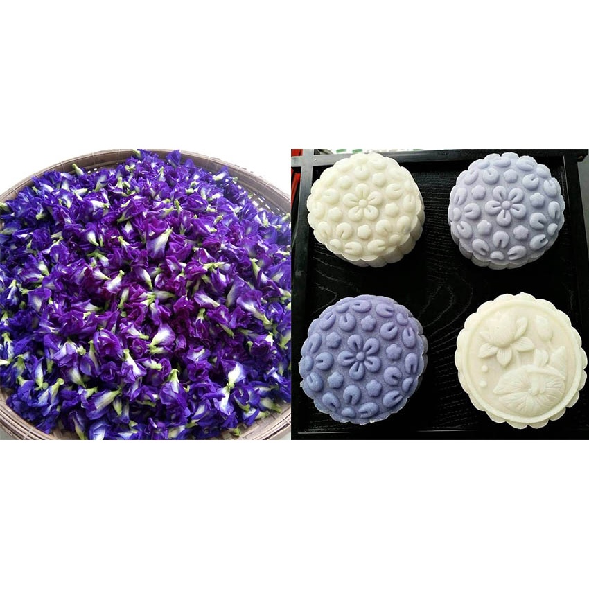 1KG HOA ĐẬU BIẾC KHÔ NGUYÊN LOẠI 2 LÀM MÀU THỰC PHẨM