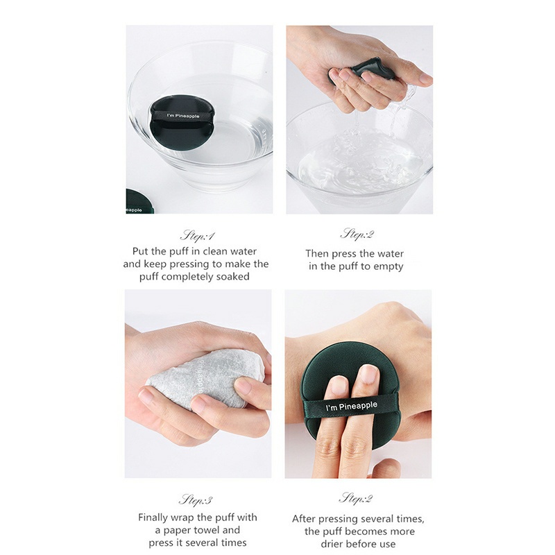 [Hàng mới về] Mút Trang Điểm Kem Nền BB Sử Dụng Khi Khô Và Ướt Cho Lớp Trang Điểm Tự Nhiên